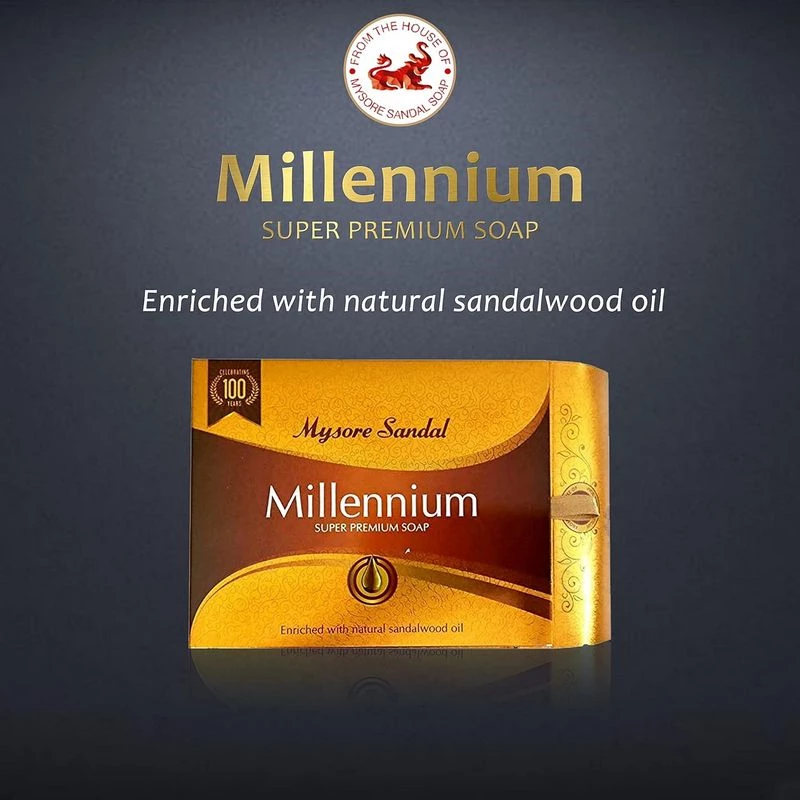 Mysore Sandal Millennium Super Premium Sandalwood Soap, 150 g-4.webp